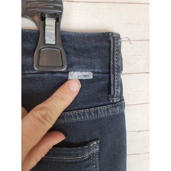 MOTHER DESTRUCTED HIGH WAISTED LOOKER IN COFFEE, TEA OR ME, SZ 26 - Picture 8 of 16